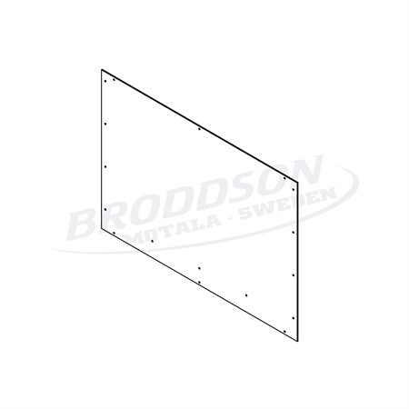 Nedre slitplåt stor