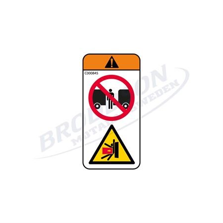 Dekal klämrisk vid påkoppling