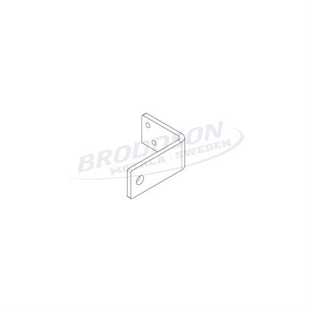 Fäste induktivgivare kasplåt