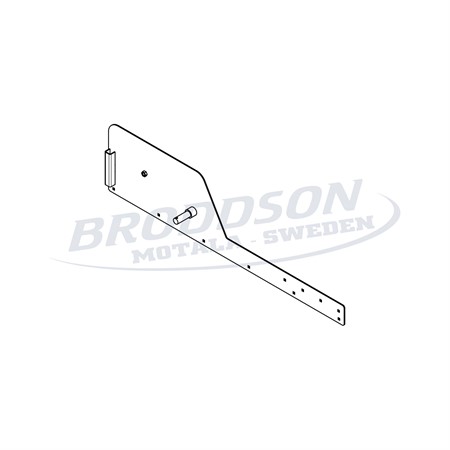 Släpskoplåt vänster