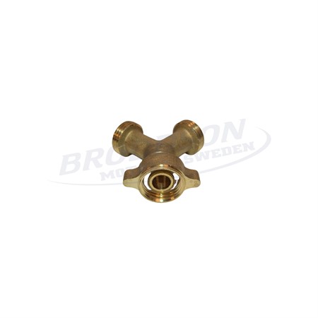 Y-koppling 1/2" mässing