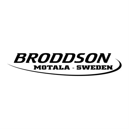 Dekal Broddson Motala Sweden svart 1150x230mm